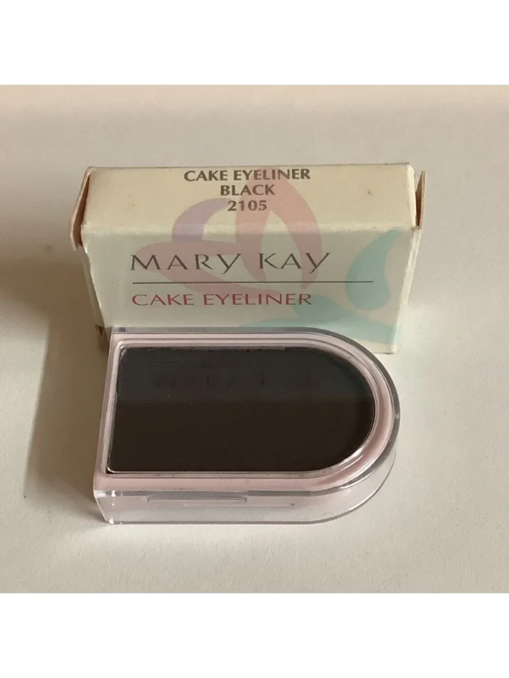 MARY KAY CAKE EYELINER BLACK 2105, New Old Stock, Rare Hard To Find, Discon.